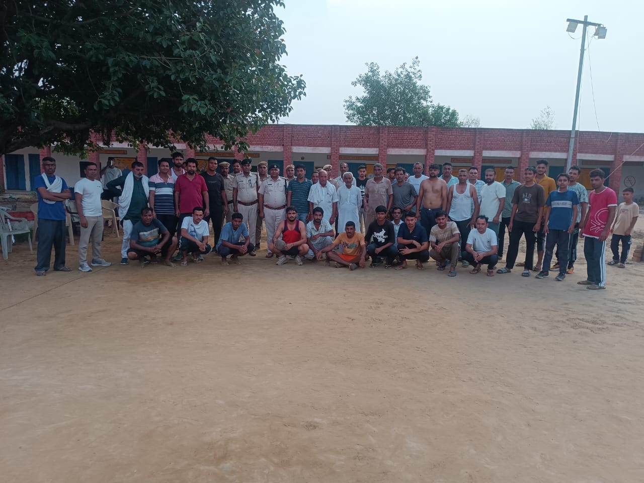 Hansi Police organized sports competition in the grounds of village Putthi Mangal Khan, Kapad and Gaibinagar